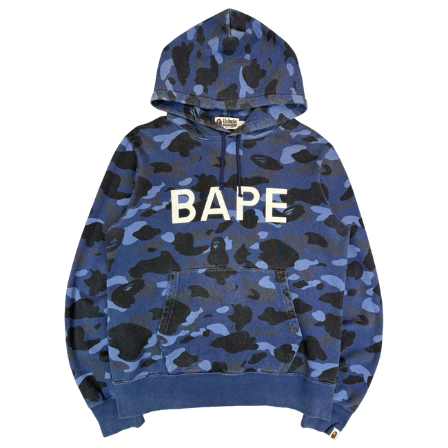BAPE Color Camo Pullover Hoodie Navy (USED)