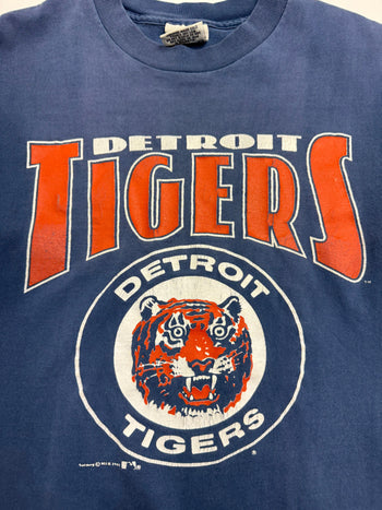Vintage '91 MLB Detroit Tigers Tee Faded Navy