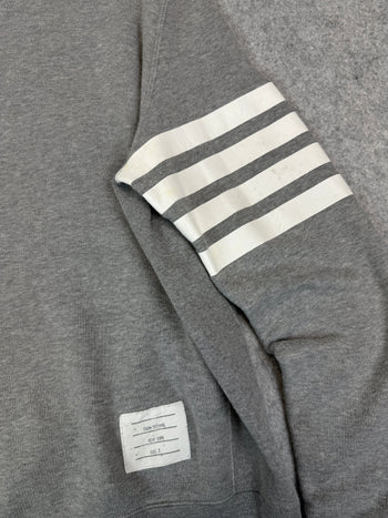 Thom Browne 4-bar Striped Sweatshirt Gray (USED)