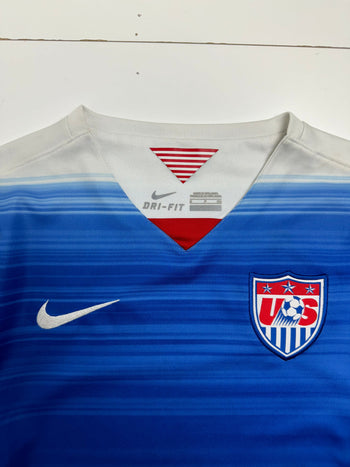 (S) Nike Team USA Dri-Fit Soccer Jersey Blue