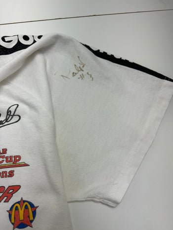 (L) Vintage GM Goodwrench Nascar Tee White