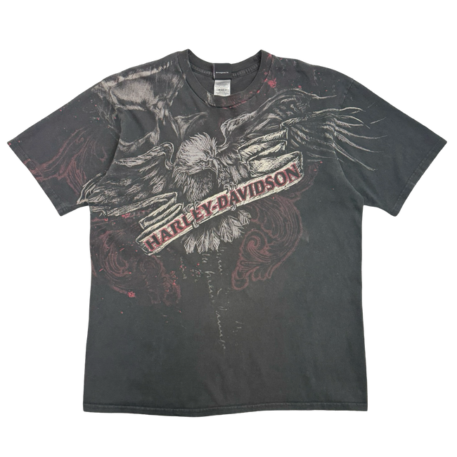 Vintage Y2K Harley Davidson Orlando Tee Black