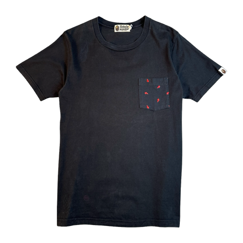 BAPE Sta All Over Pocket Tee Black (USED) | Vintage Clothing Store Canada