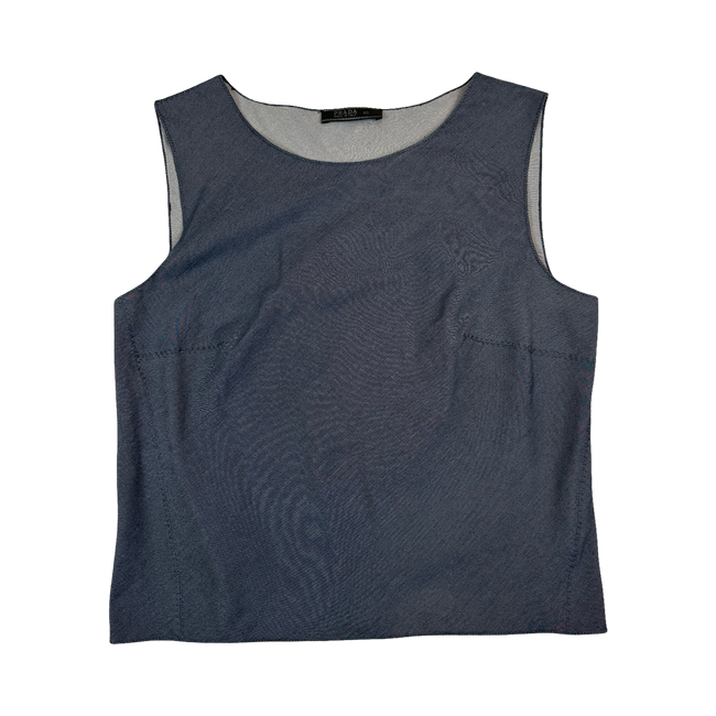 Women’s Prada Vintage Polyester Blouse Blue