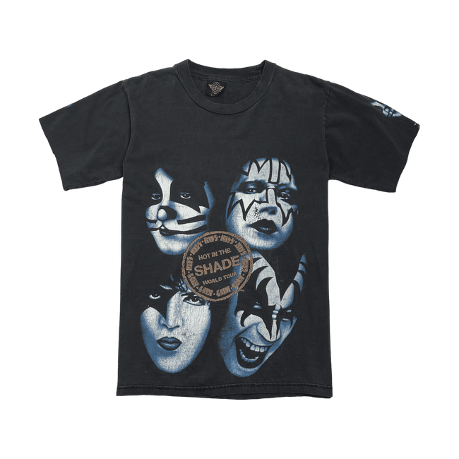 (S) Vintage Kiss Hot in the Shade World Tour Tee Black