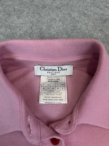 Women’s Christian Dior Polo Long Sleeve Pink