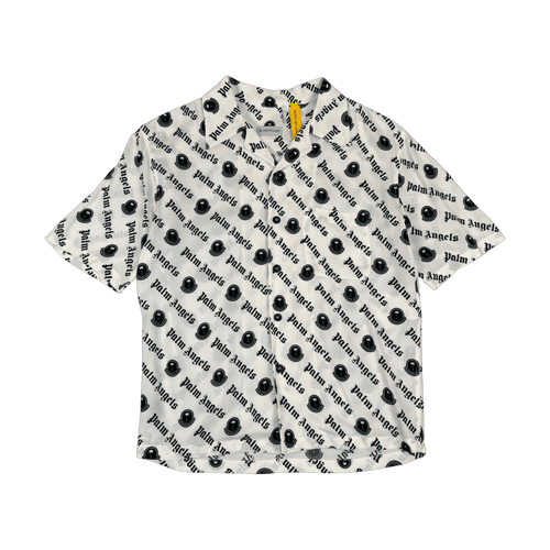 Moncler x Palm Angels Button-up Shirt White (USED) | Vintage Clothing Store Canada