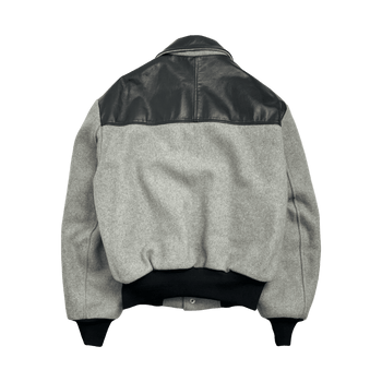 (S) Vintage Mid-West Varsity Jacket Grey
