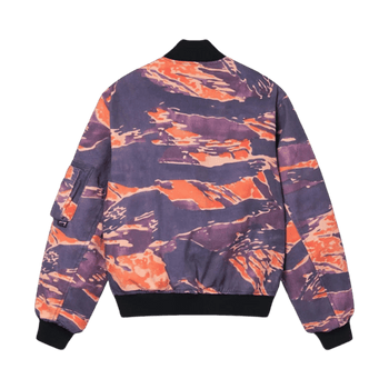 Stussy Tigris Canvas Bomber Jacket Purple
