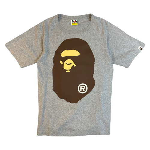 BAPE Big Ape Head Tee Grey (USED) | Vintage Clothing Store Canada