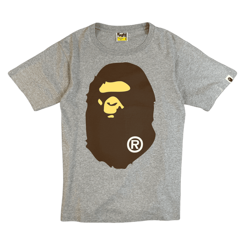 BAPE Big Ape Head Tee Grey (USED) | Vintage Clothing Store Canada