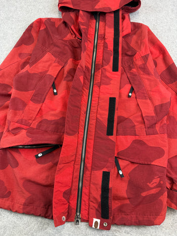 BAPE Camo Snowboard Jacket Red (USED)