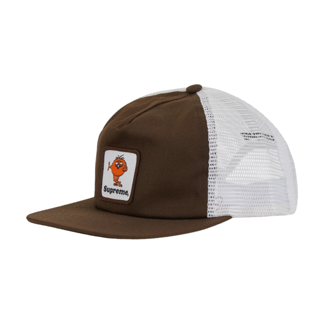 Supreme Camacho Mesh Back 5-Panel Trucker Hat Brown
