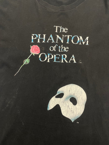 (M) Vintage 90s The Phantom of the Opera Tee Black
