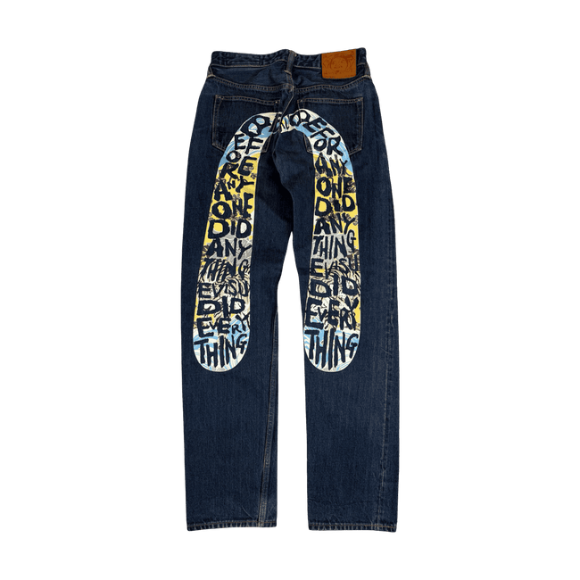 Vintage Evisu Lot 2000 Daicock Quote Denim Pants