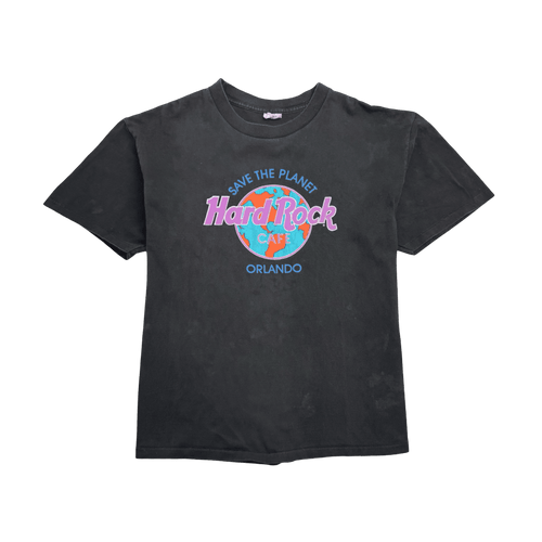 Vintage 90s Hard Rock Cafe Orlando Tee Black | Vintage Clothing Store Canada