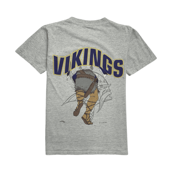 (S) Vintage Minnesota Vikings Tee Light Grey