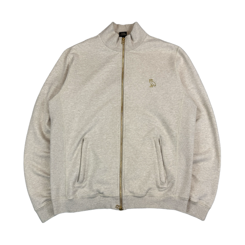 OVO Classic Full Zip Track Jacket Beige (USED) | Vintage Clothing Store Canada