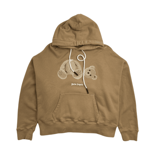 Palm Angels Teddy Bear Hoodie Beige (USED) | Vintage Clothing Store Canada