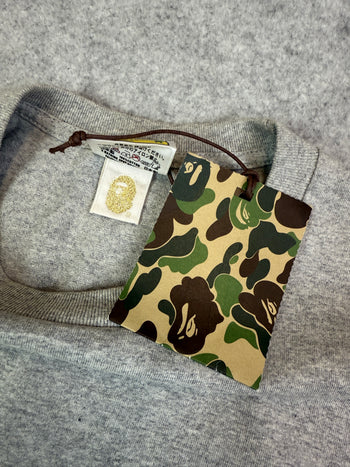BAPE Rasta 3 Ape Heads Tee Grey