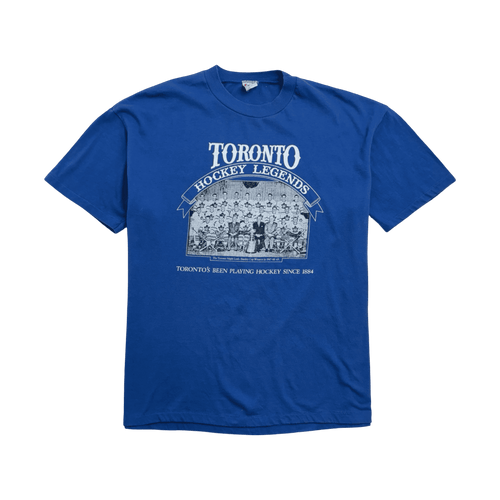 Vintage 90s Toronto Maple Leafs Tee Blue | Vintage Clothing Store Canada
