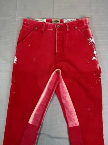 Gallery Dept LA Flare Carpenter Pants Red (USED)