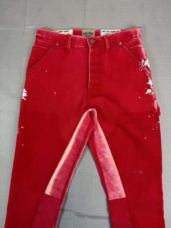 Gallery Dept LA Flare Carpenter Pants Red (USED)