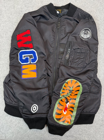 BAPE MA-1 Shark Bomber Jacket Black (USED)