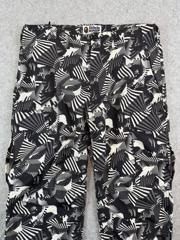 BAPE Dazzle Camo Pants Black/Grey (USED)