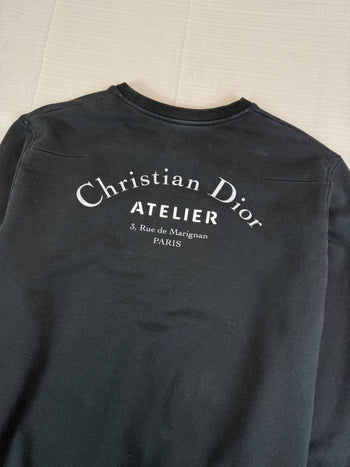 Christian Dior Atelier Logo Sweatshirt Black (USED)