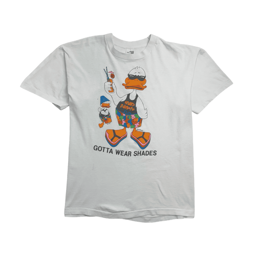 Vintage '87 Duck Mania Tee White | Vintage Clothing Store Canada