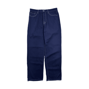 Noah Contrast Stitch Pants Navy Blue (USED)