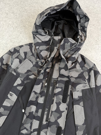 BAPE Reflector Camo Snowboard Jacket Black/Grey (USED)