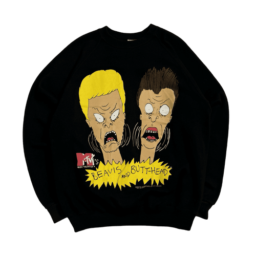 Vintage '93 Beavis and Butt-head Sweatshirt Black | Vintage Clothing Store Canada