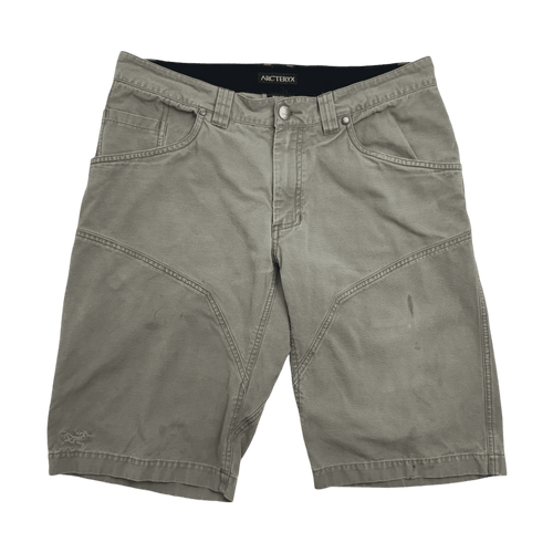 Vintage Arc'teryx Canvas Shorts Taupe | Vintage Clothing Store Canada