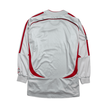 Vintage 2000s AC Milan L/S Soccer Jersey White