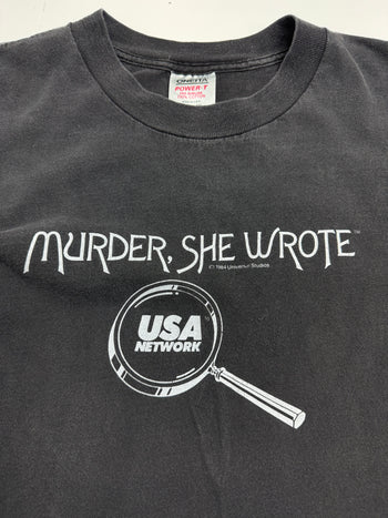 (L) Vintage '84 Murder, She Wrote Tee Black