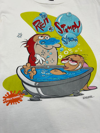 Vintage 1990’s Nickelodeon The Ren & Stimpy Show Tee White