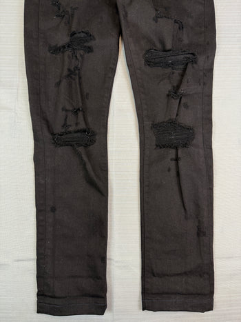 Amiri MX1 Distressed Effect Jeans Black (USED)