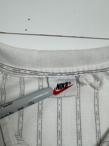 Vintage 90s Nike Golf Pinstripe Polo White