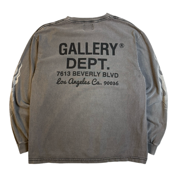 Gallery Dept Address L/S Tee Dark Grey (USED)