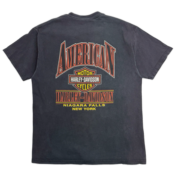 Vintage 2000s Harley Davidson American Niagara Falls Tee Black