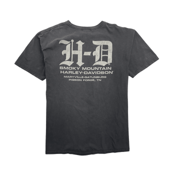 Vintage '09 Smoky Mountain Harley Davidson Tee Black