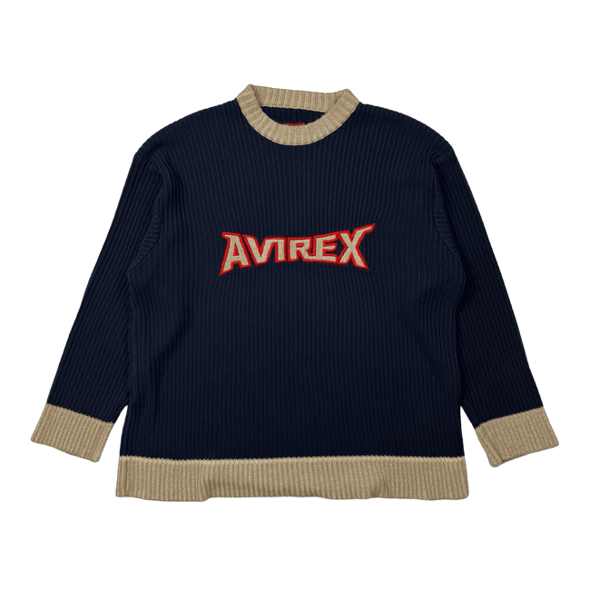 Vintage 2000’s Avirex Knit Sweatshirt Navy