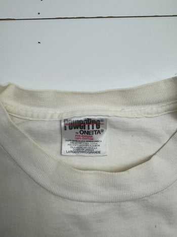 Vintage 90s Parody Cartoon Tee White