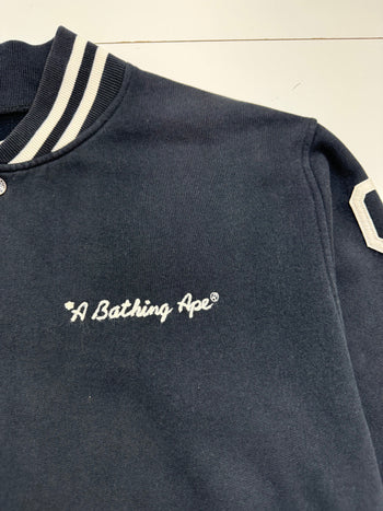 BAPE General Corduroy Varsity Jacket Black (USED)