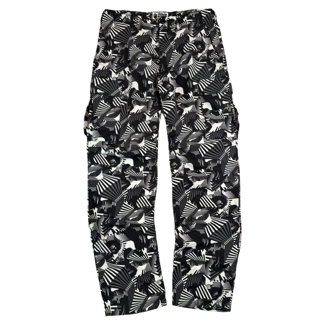 BAPE Dazzle Camo Pants Black/Grey (USED)
