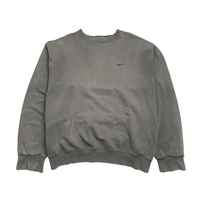 (XL) Vintage 2000s Nike Side Swoosh Sweatshirt Light Brown