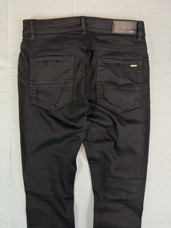 Amiri MX1 Distressed Effect Jeans Black (USED)
