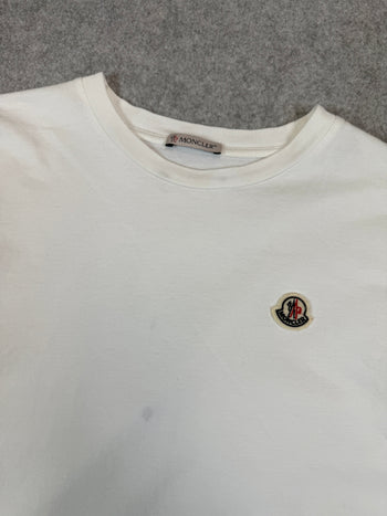 Moncler Logo Tee White (USED)